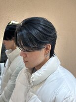 ジーナ センター北(Zina)&nbsp;リバースセンターパート×ブルーブラック