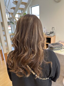 ヘアブロス 水戸店(hair BROS) グレージュ白髪ぼかしハイライト