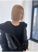 【名古屋/栄】ボブカット/ブリーチ/ミルクティーベージュ
