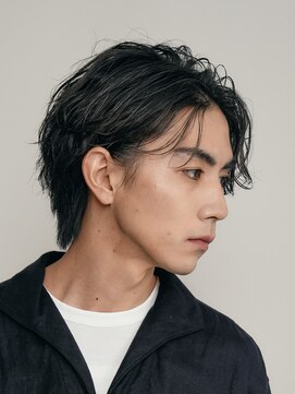 フィフス 渋谷(fifth) 渋谷大人ニュアンスパーマフェザーパーマ毛流れセンターパート