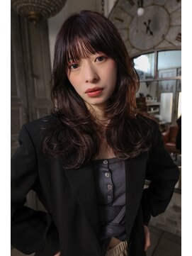 トレンチ(TRENCH) 【TSUJI】レイヤー 前髪 顔まわり 学割 福岡 今泉