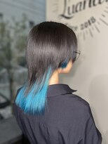 ヘアーデザインルアナ(Hair design Luana.)&nbsp;水色インナー