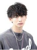 シャドウパーマニュアンスウルフダウンバング無造作パーマ表参道