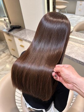 アース 渋谷店(HAIR&MAKE EARTH) 髪質改善×美髪縮毛矯正｜柔らか艶ロング