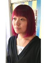 バルテイン(Hair Valtein)&nbsp;ラズベリーワインレッドボブ