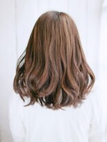 ヘアメイク ナル(hair make nalu)&nbsp;ツヤ系カラーのかきあげミックスカール