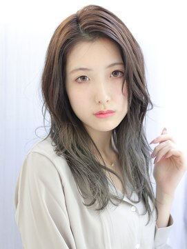 ヘアリゾート ラグーン(hair+resort lagoon) 【lagoon 田辺佳菜】大人レイヤーロング×透明感カラー