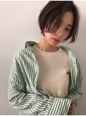 【#大人可愛い】エッジショートボブ