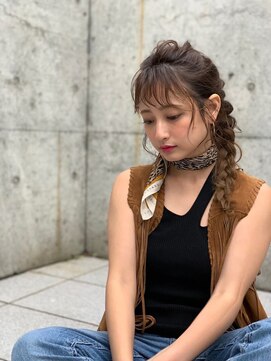 オースティン 門前仲町(AUSTIN) AUSTIN イルミナカラーが際立つ編み込み着付けヘアセット