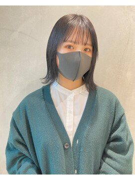 ヨーク(YOKE) 【YOKE】切りっぱなしボブブルージュダークグレージュ