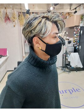 パープル(purple) ガンメッシュハイライト