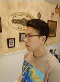【LUDLOW BLUNT】石山直人 メガネ男子 ツーブロック七三分け