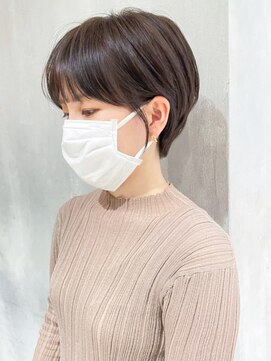 アルバム 渋谷パルコ(ALBUM) タイトハンサムショート_グレージュカラーボブウルフ_ba391292