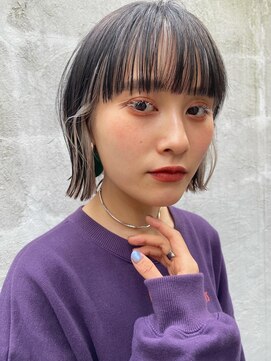 ソイリウム 下北沢(soi rium) パツっとボブ　インナーカラー【下北沢】