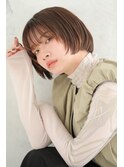 シルエットの可愛いミニボブ
