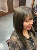 #髪質改善#艶カラー#オリーブ#レイヤーカット