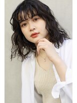 スペシウムバイアンバースデー(spacium by UNBIRTHDAY)&nbsp;柔らかダークグレージュパーマヘア●20代30代【HIYORI】