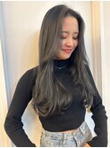 ダークグレージュ グレーシュカラー 透明感カラー