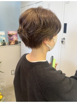 サンド 鹿児島中央(sand) @ayumi_sand パーマ ショートパーマ マッシュショート