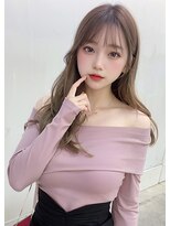 オリジンズヘアーセカンド 守谷店(Origins hair 2nd)&nbsp;シースルーバング×ベージュカラー×BYKARTE TR