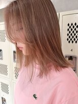 ハイプ(HYPE)&nbsp;【Manae】ミルクティーベージュ/ぷつっとカット/ブリーチカラー