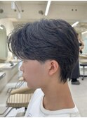 メンズ/センターパート/ニュアンスパーマ