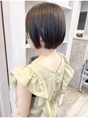 福山市美容師求人スタッフ募集中ふんわり丸みストレートボブ