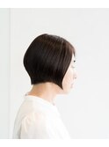 ハンドブローでまとまるショートボブ