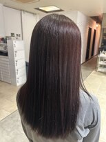 エミタス ヘア リゾート(EMITAS Hair Resort)&nbsp;サラツヤロング/切りっぱなし/ブラウンカラー