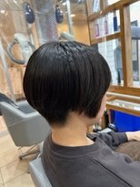 スタジオ アルファプラス 日暮里店(studio α+)&nbsp;ステップボーンカットカットボブショートハイライト白髪ぼかし