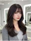美髪/ワイドバング/レイヤーカット/くすみベージュ/新小岩駅