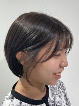 ヘアーサロン デ フォーエバークレール(hairsalon de Forever clair) 【ブリーチ１回でできる！】グレージュインナーカラー×ミニボブ