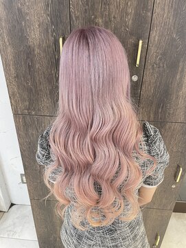 アジールヘア 池袋東口店(agir hair) ホワイトピンクアッシュ//ロングレイヤーカット/推し色/池袋