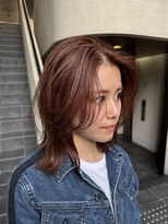 レックスヘアーインターナショナル(ReX HAIR INTERNATIONAL)&nbsp;【中野倫大朗】ボルドーカラー×ミディアムレイヤー