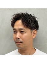 サームマン 人形町(SARM MAN)&nbsp;朝のセットも手軽にキマる◎ツイストパーマ/ブラウン