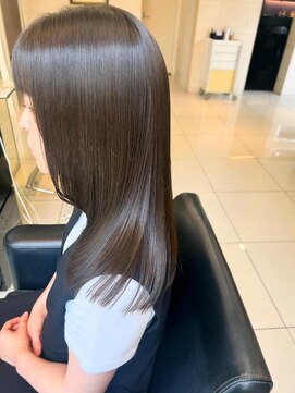 エアー 神戸(AIR) オリーブベージュ＊ブリーチなし透明感color