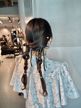 シャルムバイケンジ(Charm.by KENJE) 【ローポニーテール】結婚式/銀座/ヘアセット/アレンジ