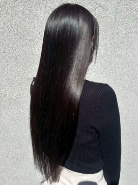 オレンジペコ(orange peco) 髪質改善 縮毛矯正 艶髪 黒髪 スーパーロング 30代