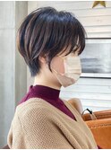 20代30代40代大人ショートヘア/白髪ぼかしハイライト/大人ボブ