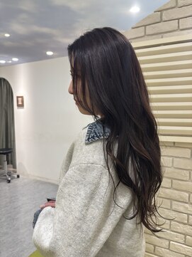 ギグス 栄店(gigs) ロングレイヤー/透明感ブラウン/似合わせ/髪質改善/グレージュ