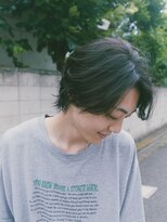 キュー(Cue_)&nbsp;センターパートニュアンス無造作骨格矯正カット