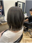 ダークパープル/ナチュラルショート/ミルクブラウン/市川いづみ