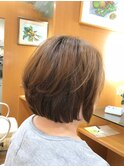 軽やかふんわりボブ