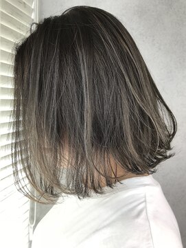 ヘアサロンエムフィス 池袋東口(HAIR SALON M Fe's) デザインカラー/厚めバング/ローライト/スリークボブ