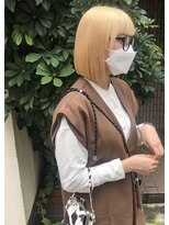 オンヌ(onnu)&nbsp;抜きっぱなしブロンド×切りっぱなしボブ