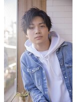 小久保style☆波巻きハイライト束感ツーブロックマッシュ