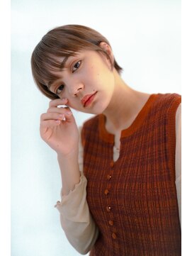 ベンジー 仙台店(benji) 大人可愛い丸みショート ベージュカラー