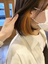 スムーク(smuk)&nbsp;【smuk/スムーク】ボブ/インナーカラー/オレンジ