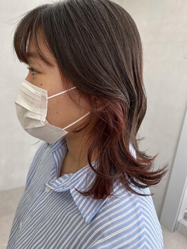 イオ ティラベント 鳳店(io tiravento) くびれヘア×インナーオレンジ