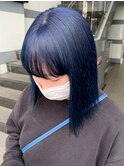 ネイビーブルー_マチルダボブピンクベージュ_ba464342